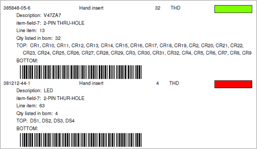 assembly instructions document process steps method sheets pcb